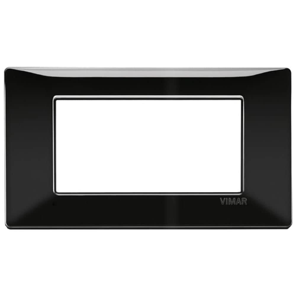 Placca 4 Moduli Nero Plana 14654.05 - Foto 6