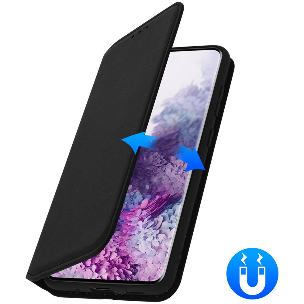 Custodia Samsung Galaxy S20 Plus Portacarte Funzione Supporto Similpelle Nero - Foto 5