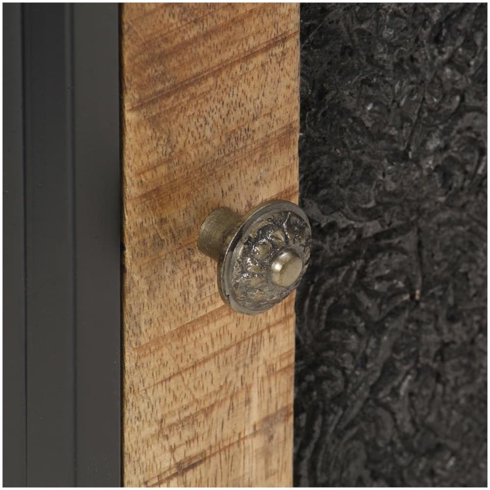 Comodino 40x30x50 Cm In Legno Di Mango Grezzo - Foto 2