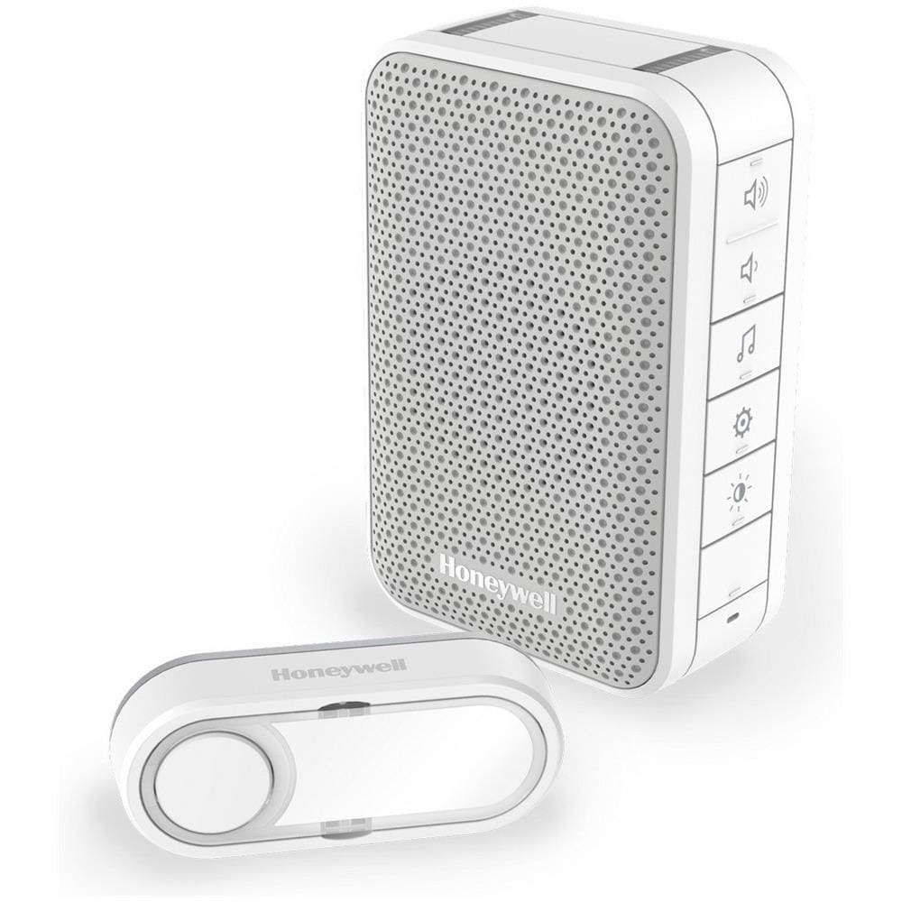 Kit Campanello Portatile senza Fili con Regolazione del Volume e Pulsante - Bianco - Foto 1