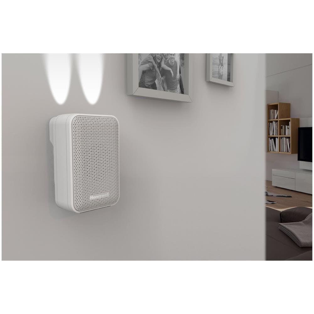 Kit Campanello Portatile senza Fili con Regolazione del Volume e Pulsante - Bianco - Foto 2