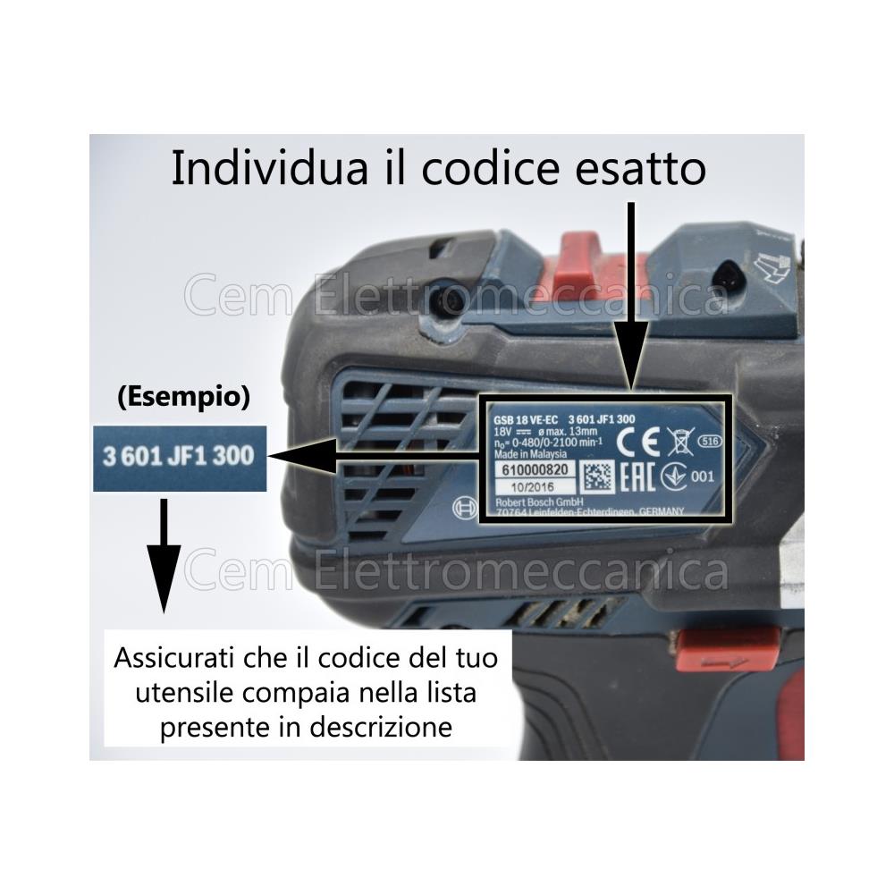 Motore Per Trapano Avvitatore A Batteria Bosch Gsb E Gsr 18 Ve-2-li Originale - Foto 2