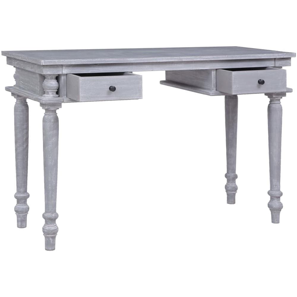 Scrivania 115x50x78 Cm In Legno Massello Di Mogano - Foto 2
