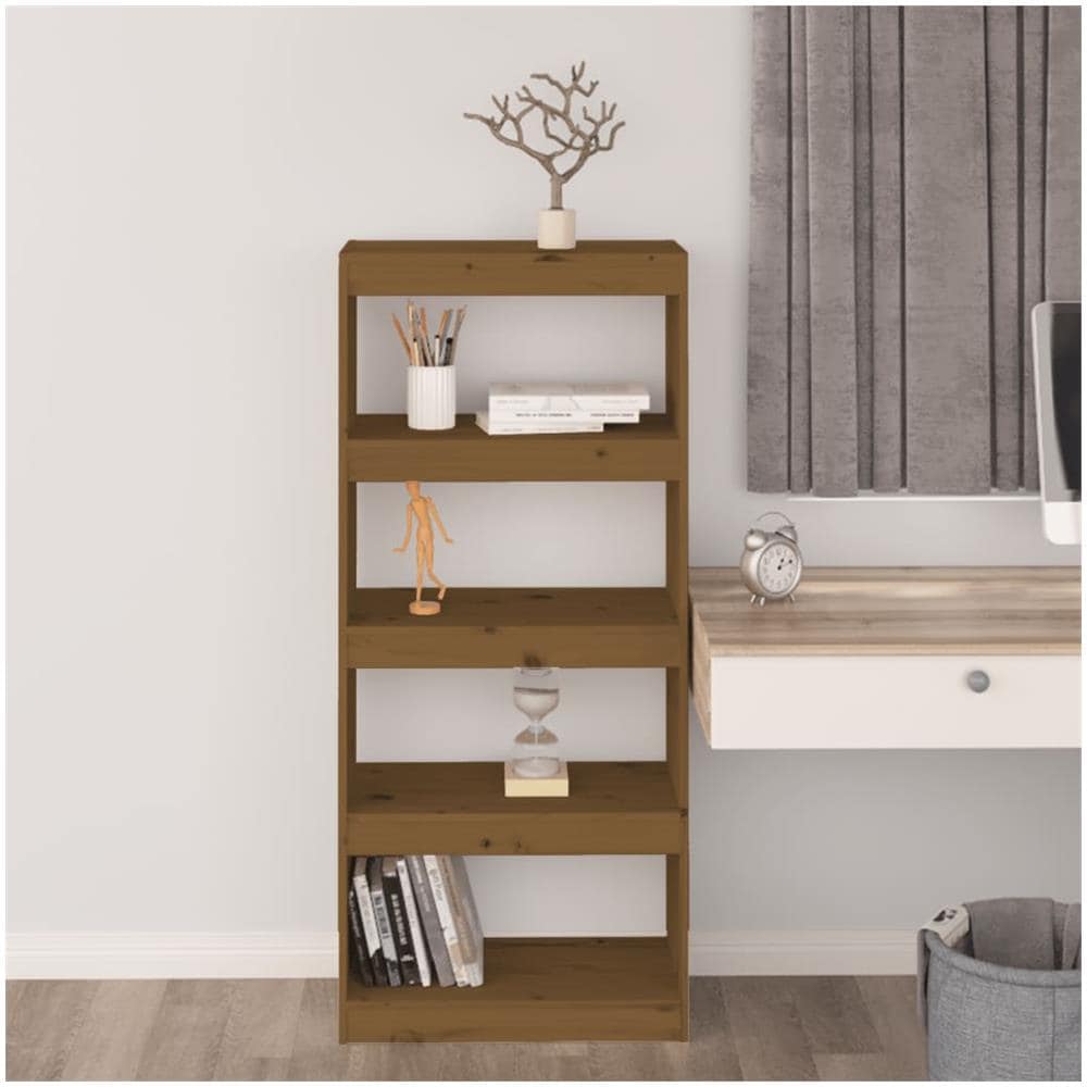 Libreria / divisorio Miele 60x30x135,5 Cm Legno Massello Di Pino - Foto 3