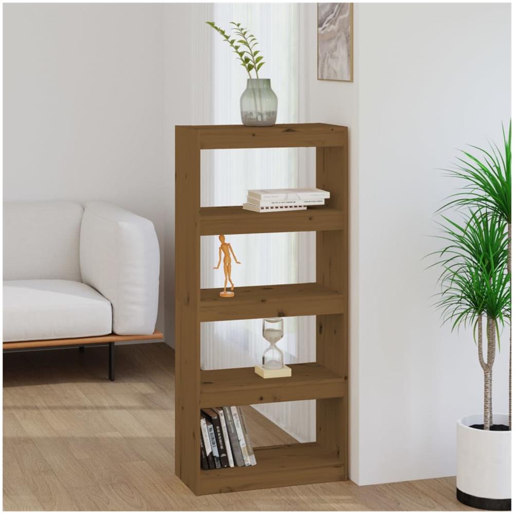 Libreria / divisorio Miele 60x30x135,5 Cm Legno Massello Di Pino - Foto 1