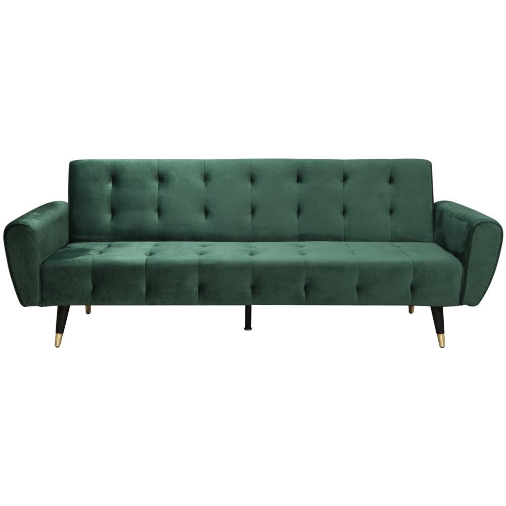 Ontario Divano 3 Posti In Velluto Verde - Foto 1