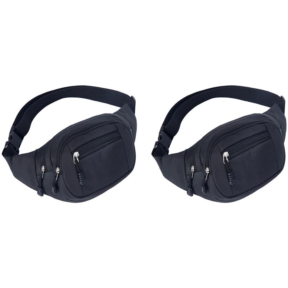 Marsupio A Più Scomparti Nero 2-pack - Foto 1