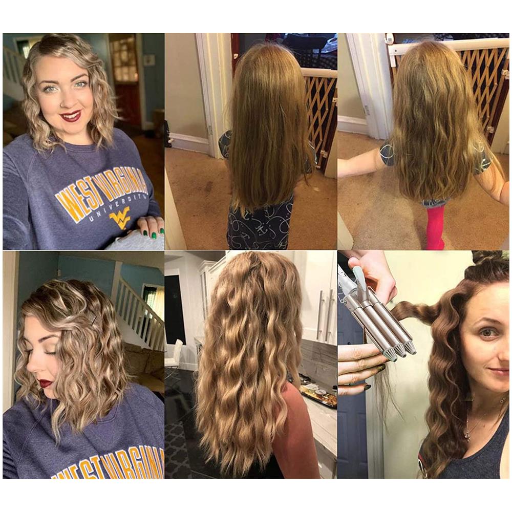 Arricciacapelli A Tre Bacchette Bianco /oro 22 Mm - Foto 2