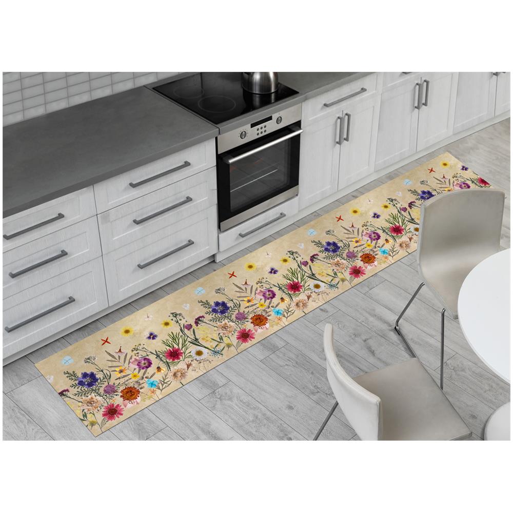 Tappeto Passatoia Cucina Antiscivolo Sottolavello Digitale Disegno Natura 50x115 Natura - Foto 1