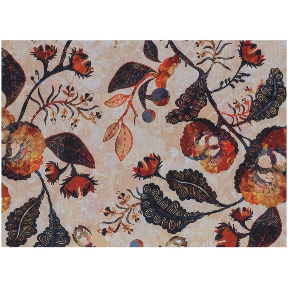 Tappeto Passatoia Cucina Antiscivolo Antimacchia Digitale Sprinty Fiorame 52x600 Fiorame - Foto 2