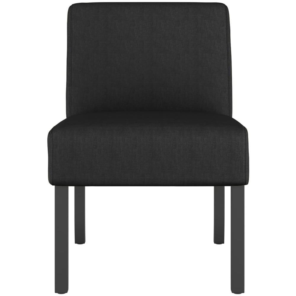 Sedia Pantofola In Tessuto Nero - Foto 3