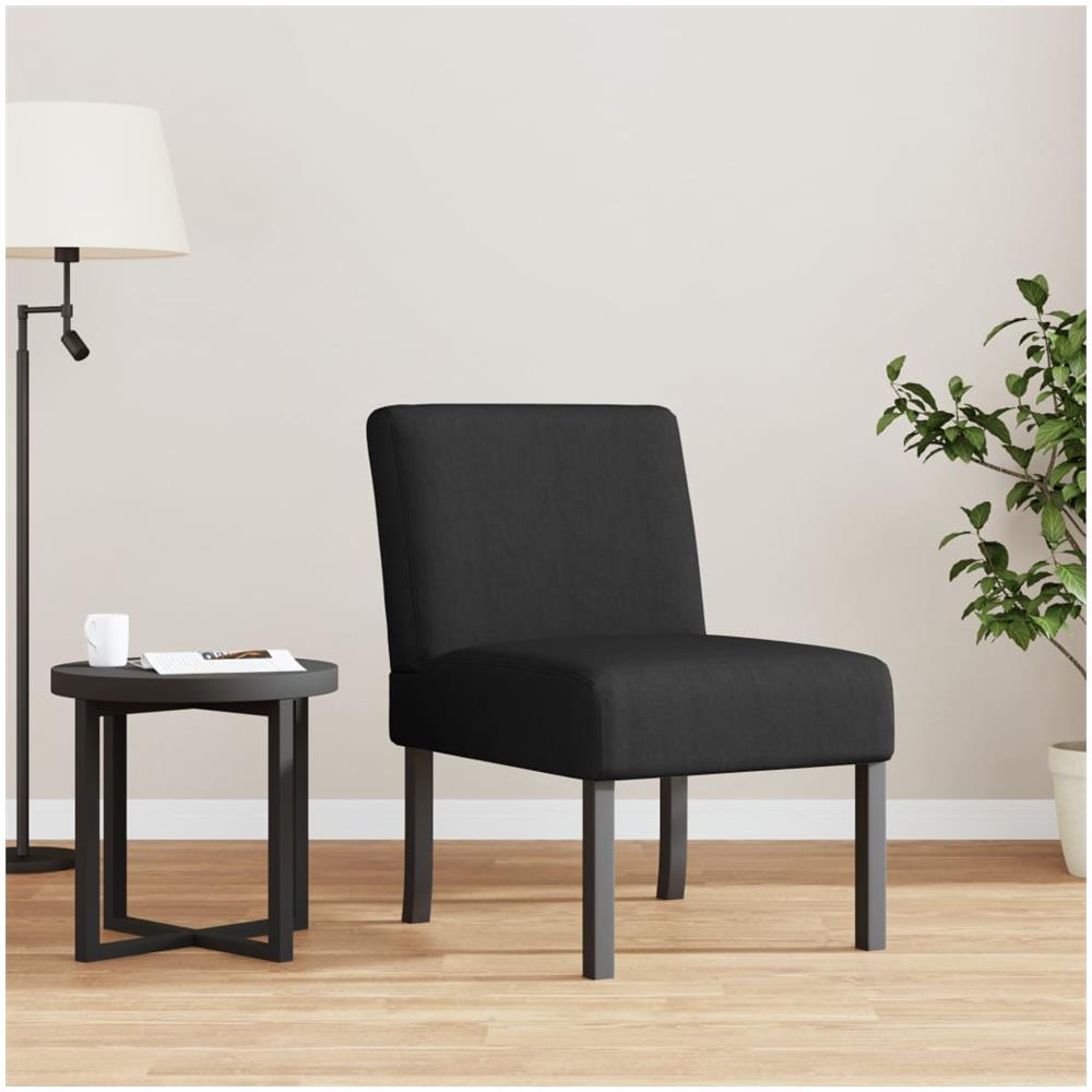 Sedia Pantofola In Tessuto Nero - Foto 1