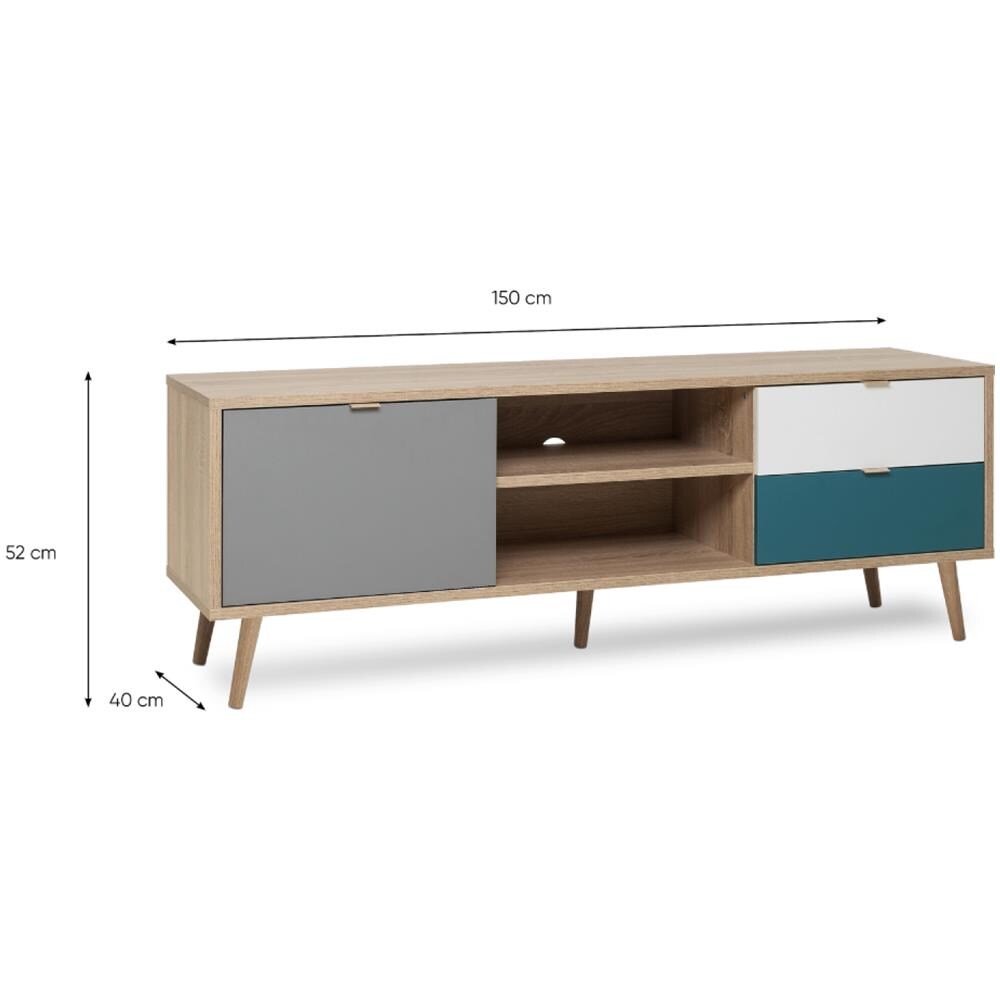 Mobile Tv Scandinavo 150 Cm Perast - Foto 6