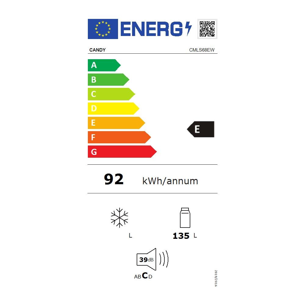 Frigorifero Sottotop CMLS68EW Total No Frost Active Oxygen Classe E Capacità Lorda 135 Litri Colore Bianco - Foto 7