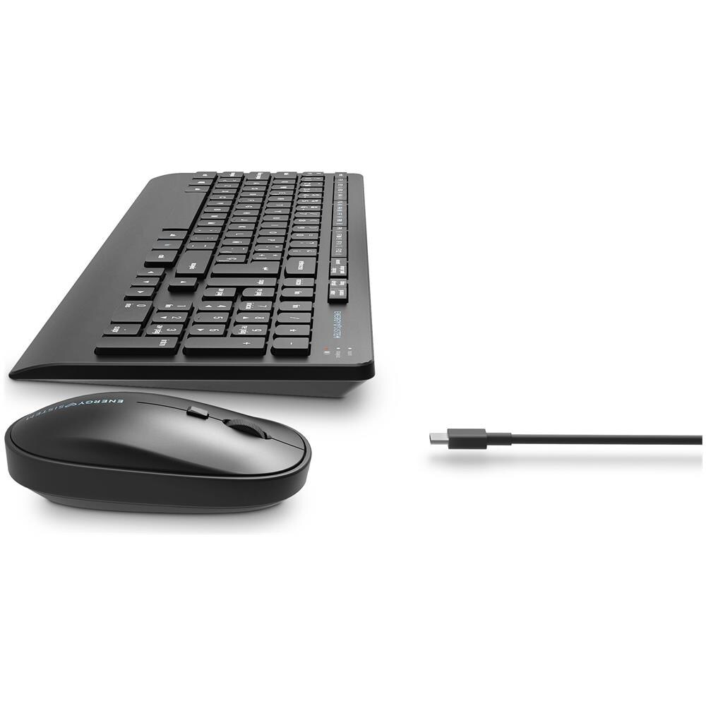 Tastiera Ufficio RF Wireless QWERTY Full-size (100%) Mouse incluso Colore Nero (Layout Spagnolo) - Foto 5