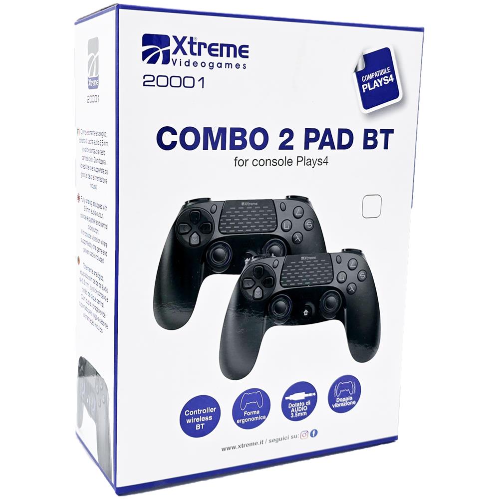 PS4 KIT 2 CONTROLLER WIRELESS BLUETOOTH BLACK - Foto 2