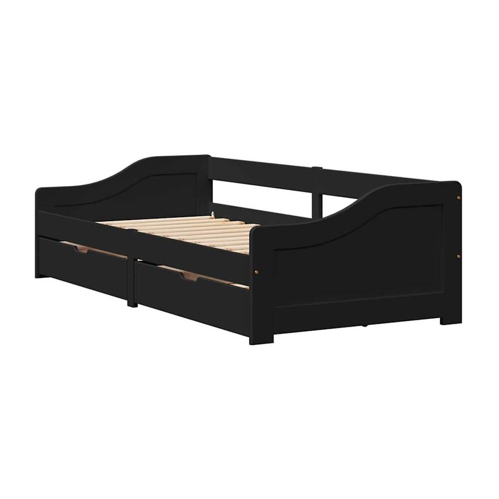 Dormeuse - Letto Per Adulti In Legno Massello Di Pino 90x200 Cm BV835836 - BonneVie - Foto 9