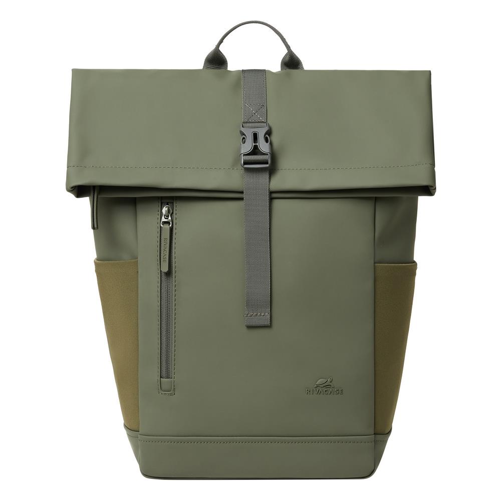 Eden zaino Zaino da viaggio Oliva PU pelle, Poliestere, Polietilene tereftalato riciclato (rPET) - Foto 1