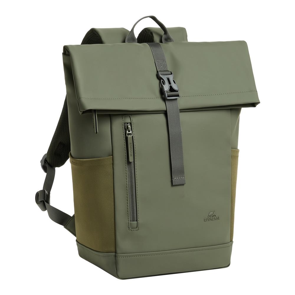 Eden zaino Zaino da viaggio Oliva PU pelle, Poliestere, Polietilene tereftalato riciclato (rPET) - Foto 2