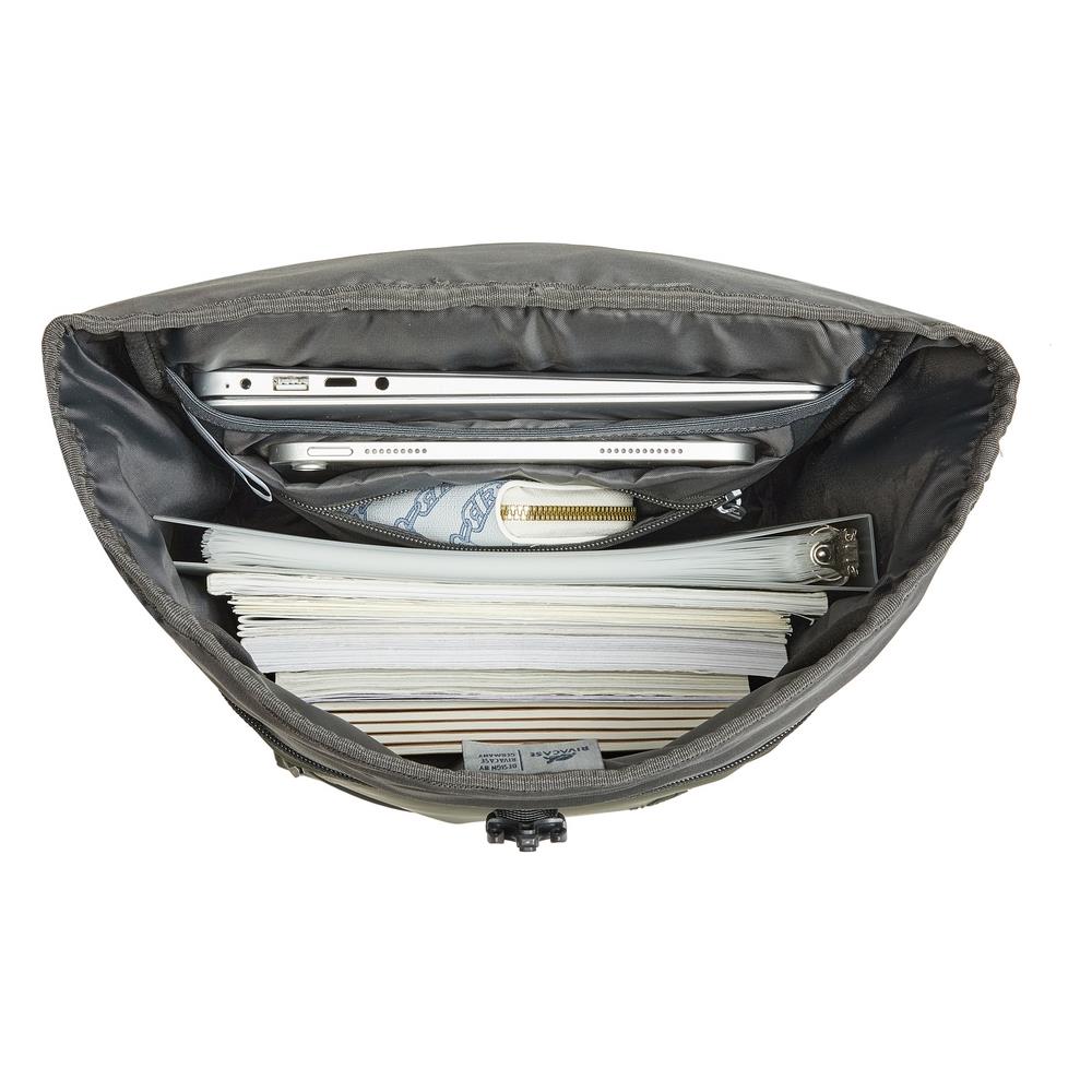 Eden zaino Zaino da viaggio Oliva PU pelle, Poliestere, Polietilene tereftalato riciclato (rPET) - Foto 8