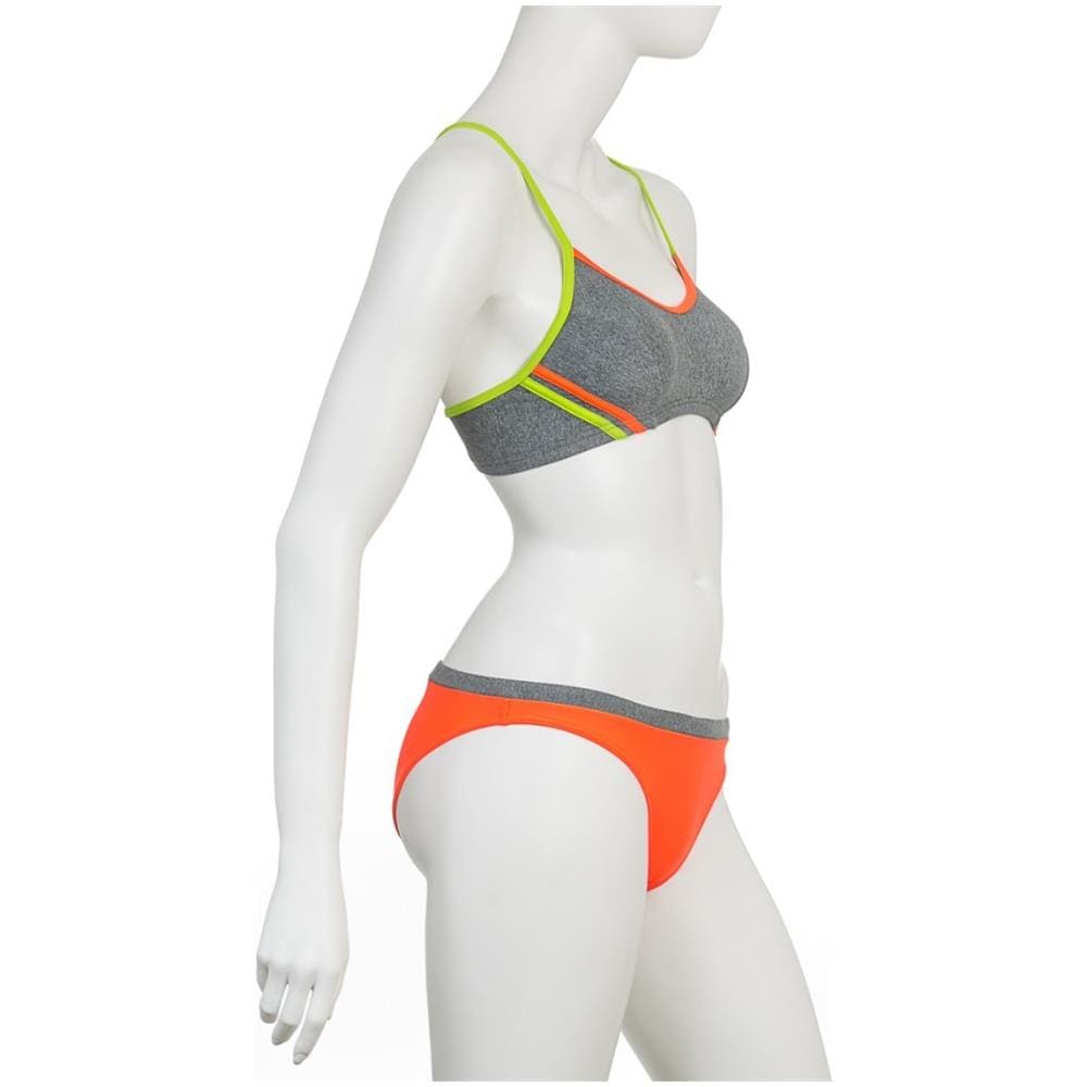 Costume Akie Due Pezzi Arancio Grigio 42 - Foto 2