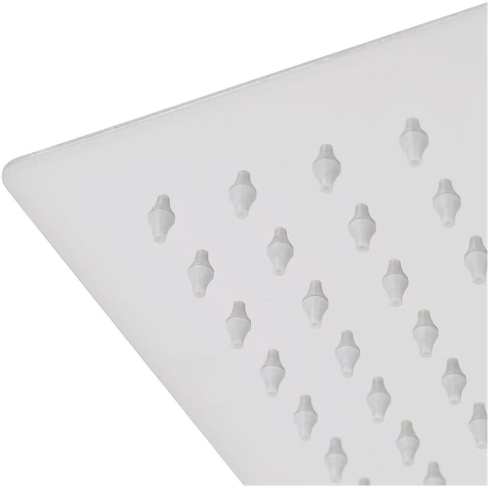 Testa Doccia A Pioggia In Acciaio Inossidabile 25x25 Cm Quadrata - Foto 13