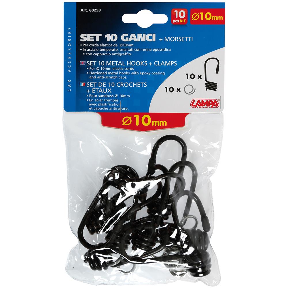 Set 10 Ganci E Morsetti Metal Per Corda Elastica 1 - Foto 5