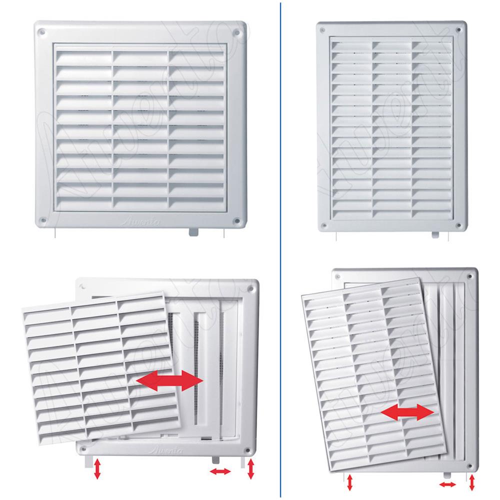 Ventilazione Parete Del Canale Griglia Di Copertura Con Cordoncino Rete E Di Posa 130x130mm - Foto 2