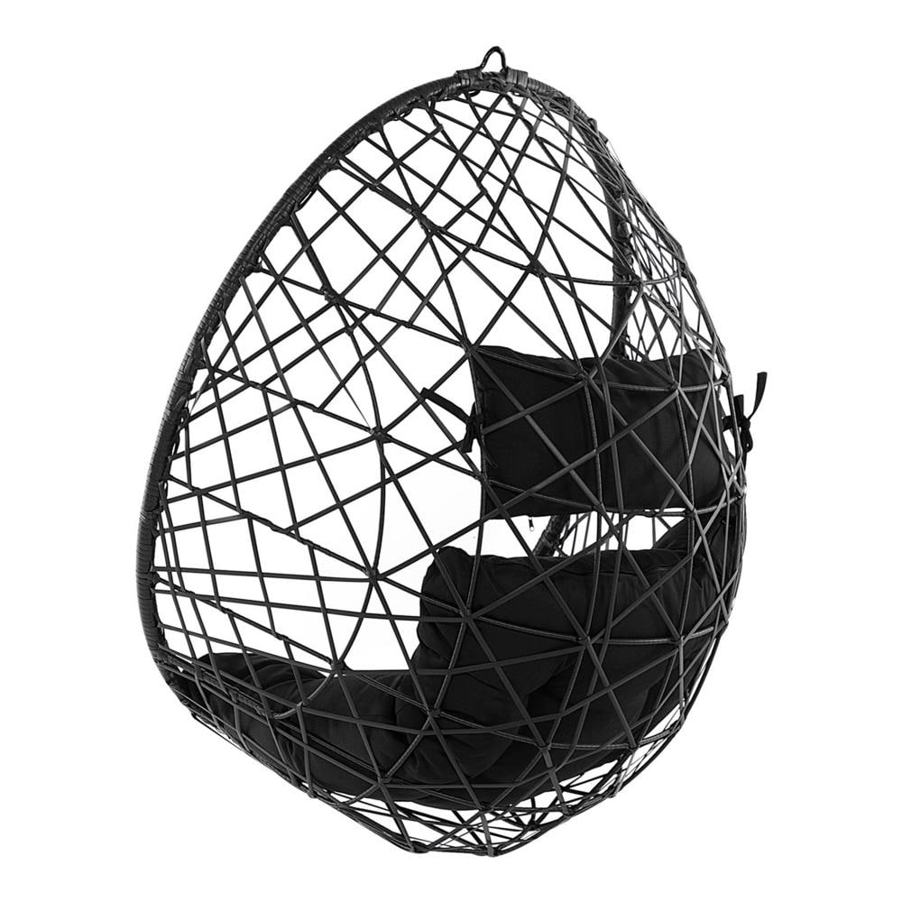 Poltrona A Sospensione In Rattan Nero Ø 94 Cm Alatri - Foto 2