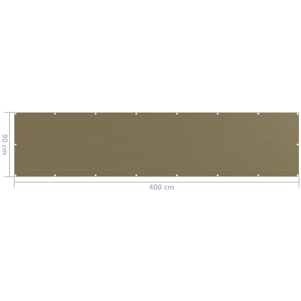 Paravento Da Balcone Grigio Talpa 90x400 Cm In Hdpe - Foto 5