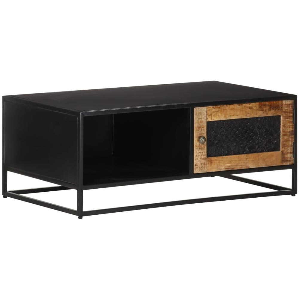 Tavolino Da Salotto 90x50x35 Cm Legno Di Mango Grezzo - Foto 10