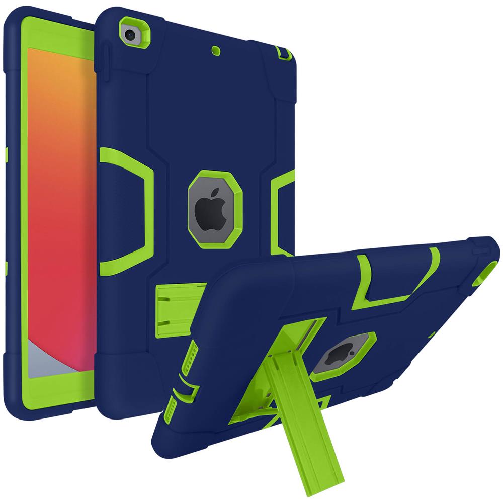 Cover Ipad 2019 10.2 / Ipad 2020 10.2 Ibrida Manico Rotante Tracolla Blu / verde - Foto 5