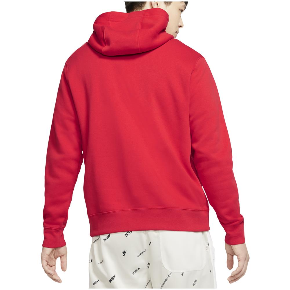 Felpa Da Uomo Con Cappuccio Club Fleece Rossa Taglia L Codice Bv2654-657 - Foto 2