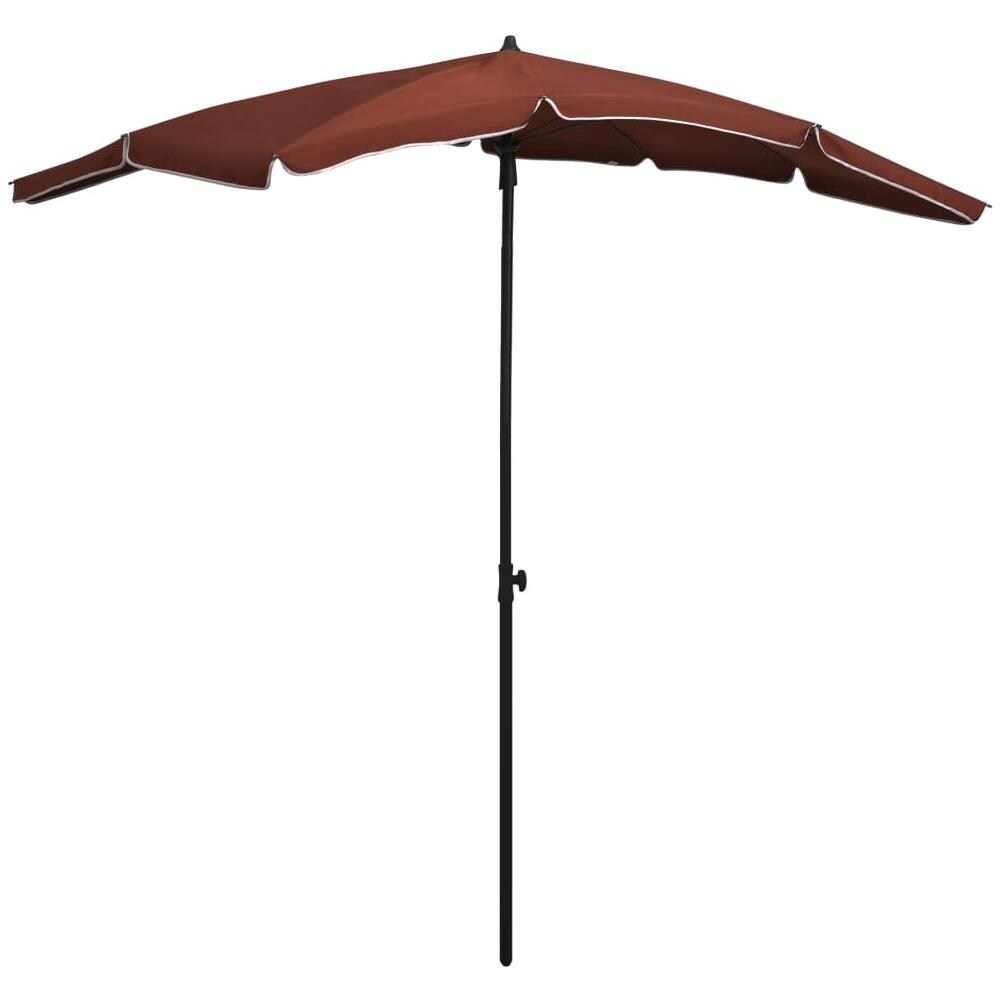 Ombrellone da Giardino con Palo 200x130 cm Terracotta - Foto 1