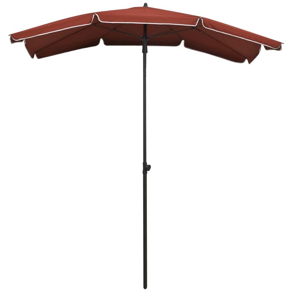 Ombrellone da Giardino con Palo 200x130 cm Terracotta - Foto 2