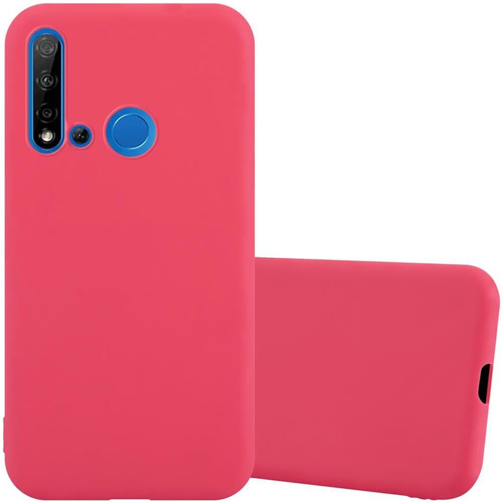 Custodia Compatibile Con Huawei P20 Lite 2019 / Nova 5i In Candy Rosso - Coperchio Protettivo In Silicone Tpu Flessibile - Foto 1