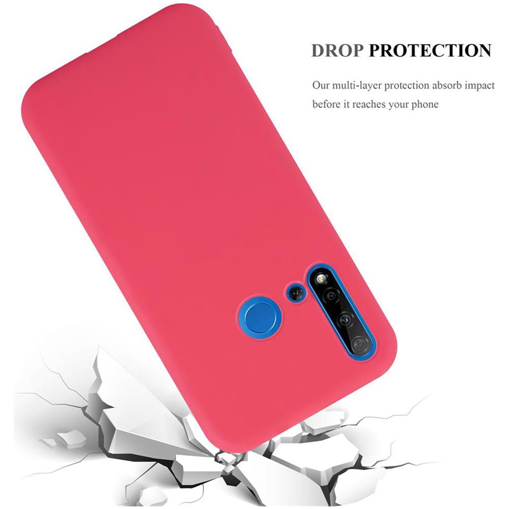 Custodia Compatibile Con Huawei P20 Lite 2019 / Nova 5i In Candy Rosso - Coperchio Protettivo In Silicone Tpu Flessibile - Foto 8