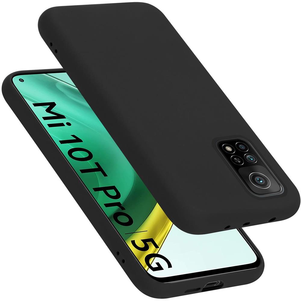 Custodia Compatibile Con Xiaomi Mi 10t / 10t Pro In Liquid Nero - Coperchio Protettivo In Silicone Tpu Flessibile - Foto 1