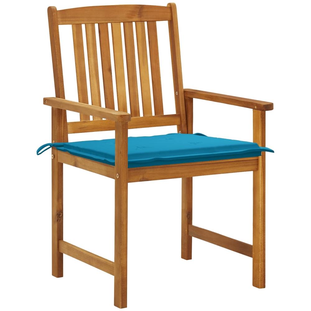 Sedie Da Giardino Con Cuscini 6 Pz In Legno Massello Di Acacia - Foto 2