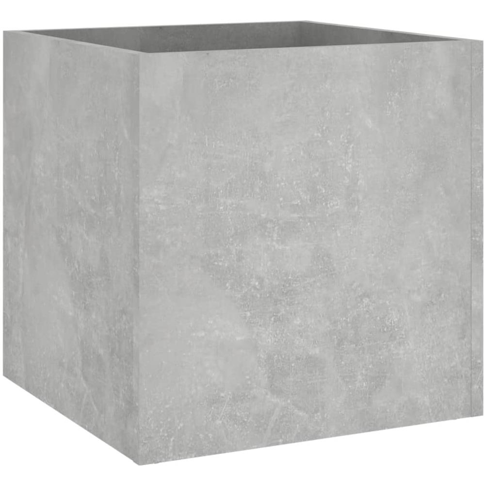 Fioriera Grigio Cemento 40x40x40 Cm In Legno Multistrato - Foto 1