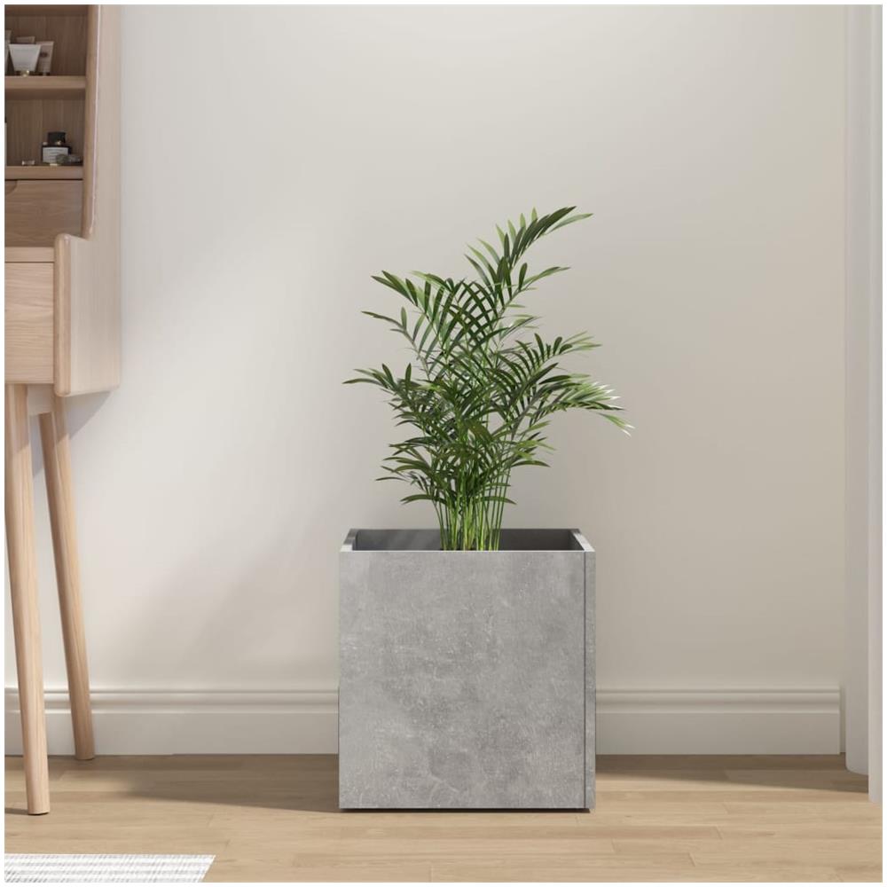 Fioriera Grigio Cemento 40x40x40 Cm In Legno Multistrato - Foto 2
