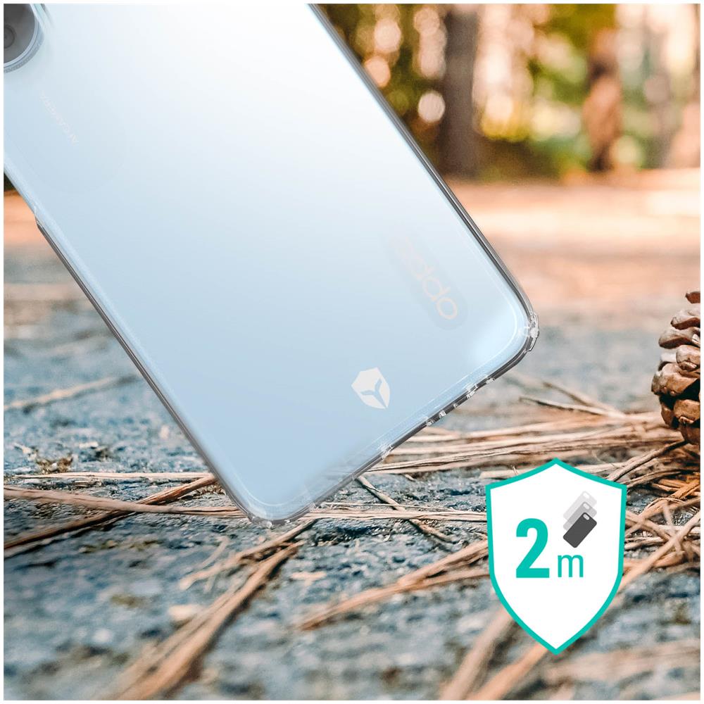 Cover Oppo A17 Anti-shock E Anti-caduta Riciclabile Feel Trasparente - Foto 4