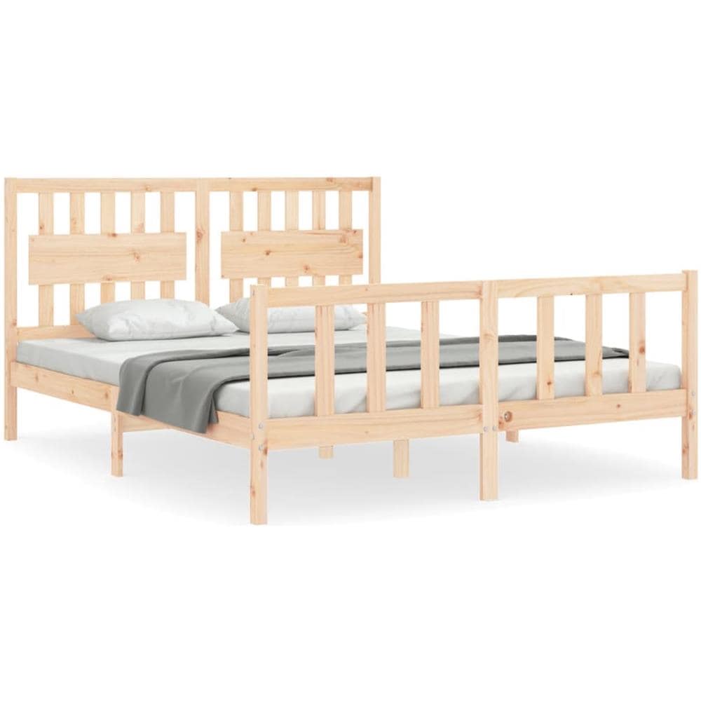 Giroletto con Testiera King Size in Legno Massello - Foto 2