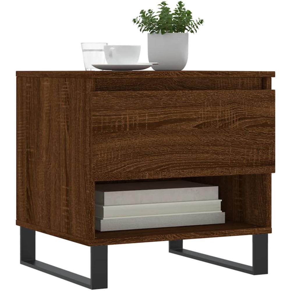 Tavolini Salotto 2pz Rovere Marrone 50x46x50 Legno Multistrato - Foto 3