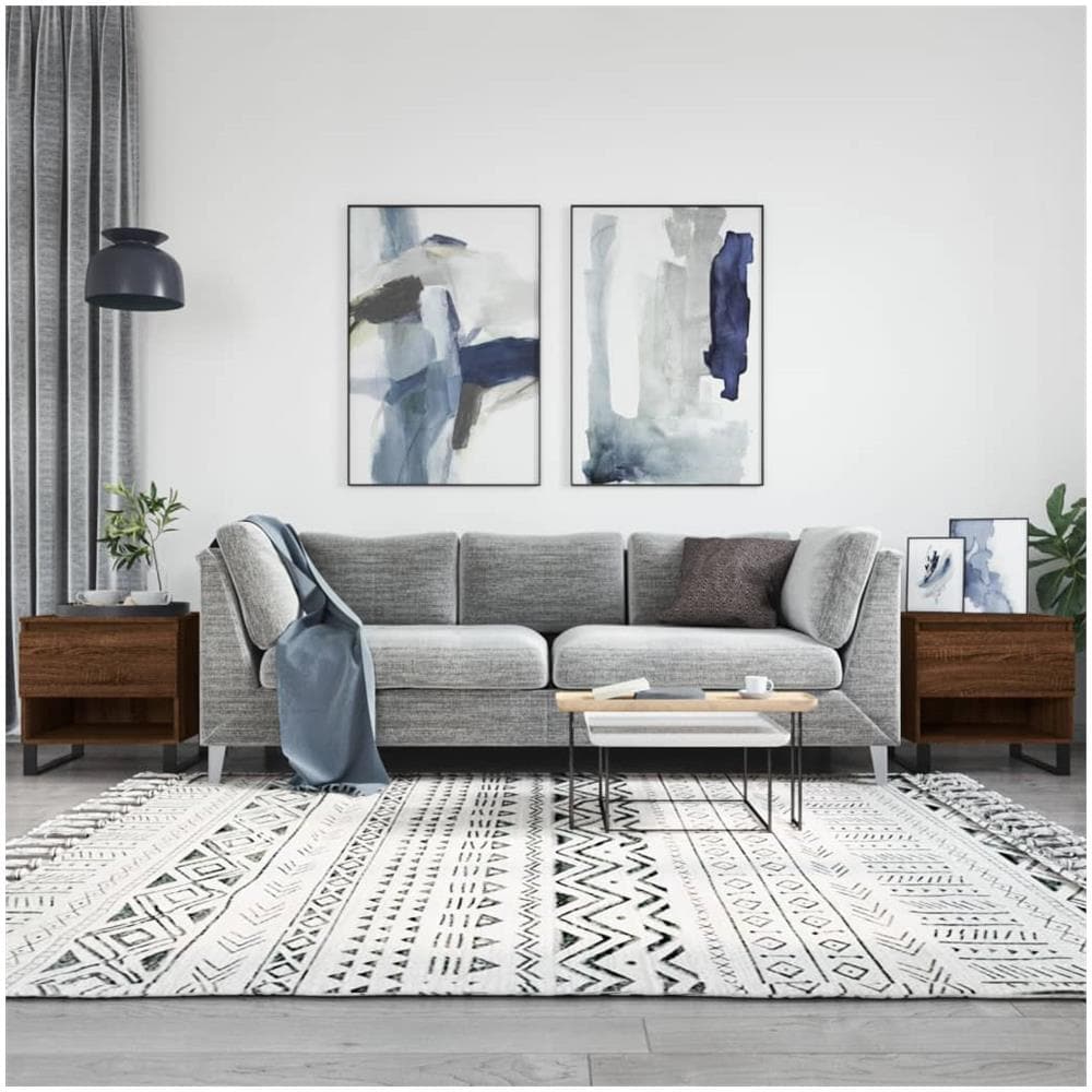 Tavolini Salotto 2pz Rovere Marrone 50x46x50 Legno Multistrato - Foto 1