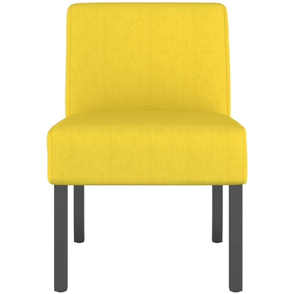 Sedia Pantofola Giallo Chiaro In Tessuto - Foto 3