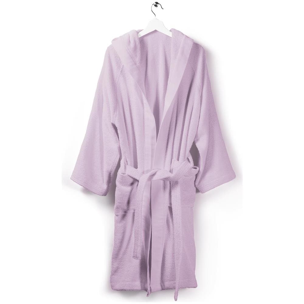 Accappatoio Con Cappuccio Spugnissima Soft In Cotone Colore Rosa Misura L - Foto 1