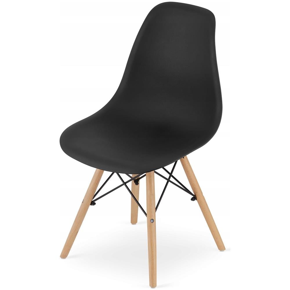 Set da tavolo rotondo KOVA 60 in legno di faggio nero x2 - Foto 10