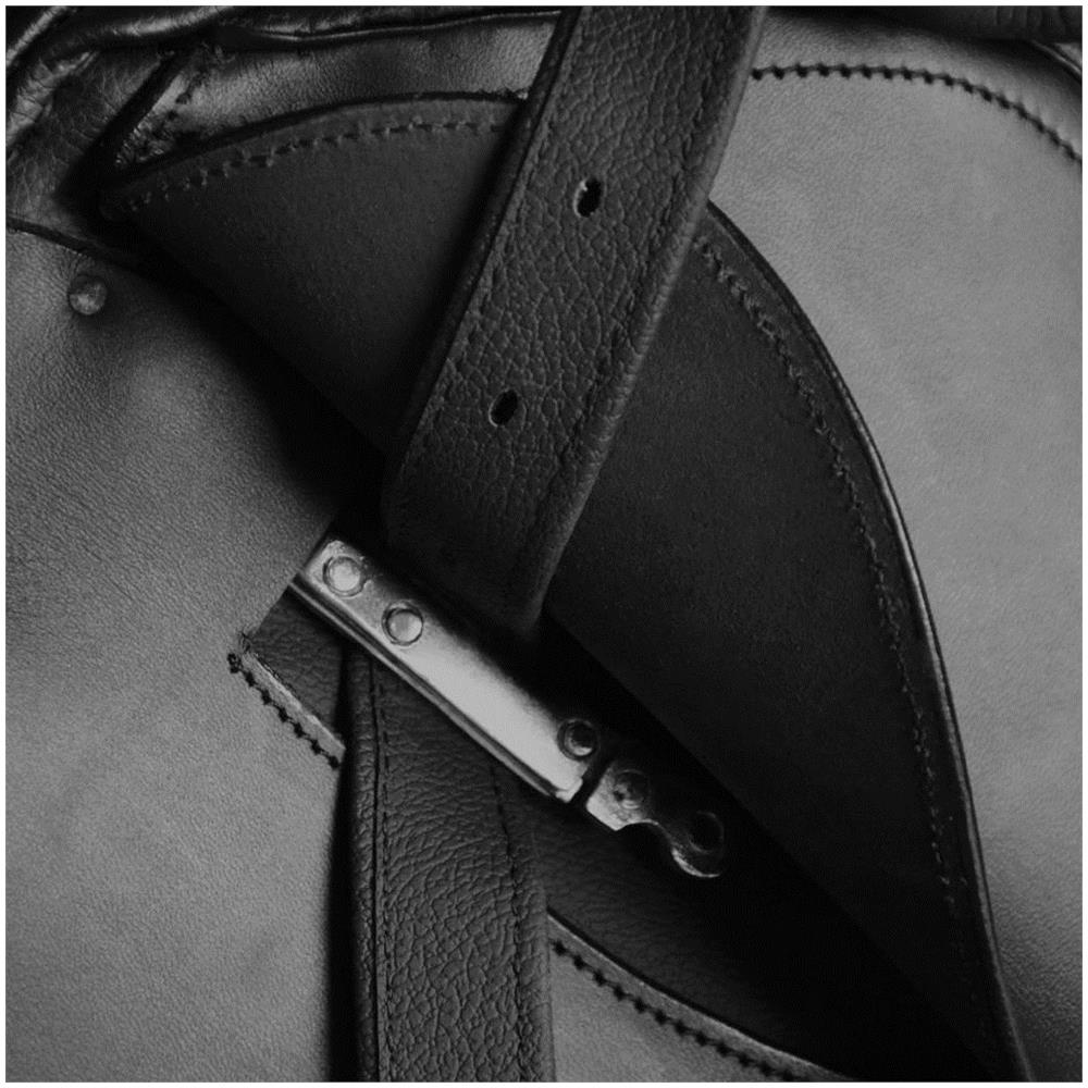 Set Sella Equitazione 17,5"" In Pelle Naturale Nera 18 Cm 5-in-1 - Foto 2