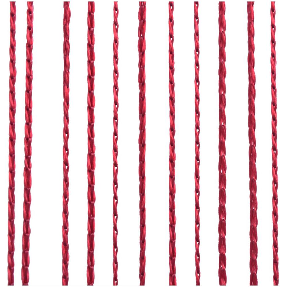 2 Pz Tende A Fili 140x250 Cm Rosso Borgogna - Foto 2